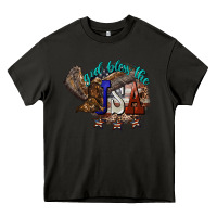 Asphalt God bless the USA Eagle 4th of july Heavy Core Tee - HowdyJamesFarm