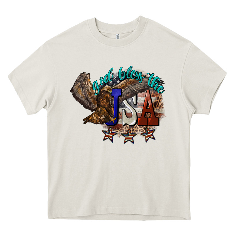 God Bless The Usa Eagle 4th Of July Heavy Core Tee by HowdyJamesFarm | Teevron