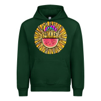 Forest Green hello summer Urban Hoodie - JahusDesignShop