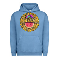 Pigment Pebble Blue hello summer Urban Hoodie - JahusDesignShop