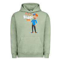 Pigment Oil Green Kids Cartoon Blippis funny Urban Hoodie - maiPhamDesign