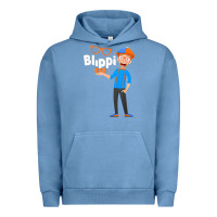 Pigment Pebble Blue Kids Cartoon Blippis funny Urban Hoodie - maiPhamDesign