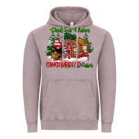 Vintage Zinc christmas wishes gingerbread kisses Vintage Hoodie - FaDigitalArtStudio