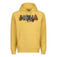 Antique Gold western christmas mama claus sunflowers and cactus Premium Hoodie - Jasminsmagicworld