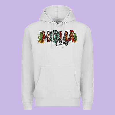 Western Christmas Mama Claus Sunflowers And Cactus Premium Hoodie Designed By Jasminsmagicworld