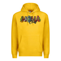 Lemon western christmas mama claus sunflowers and cactus Premium Hoodie - Jasminsmagicworld