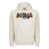 Oatmeal Heather western christmas mama claus sunflowers and cactus Premium Hoodie - Jasminsmagicworld