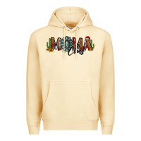 Pina Colada western christmas mama claus sunflowers and cactus Premium Hoodie - Jasminsmagicworld