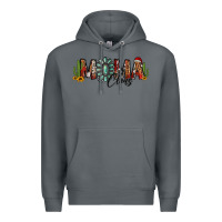 Rock western christmas mama claus sunflowers and cactus Premium Hoodie - Jasminsmagicworld