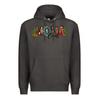 Smoke western christmas mama claus sunflowers and cactus Premium Hoodie - Jasminsmagicworld
