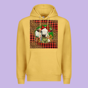 Cute Baby Calf Christmas Premium Hoodie Designed By Lillyallendesigns