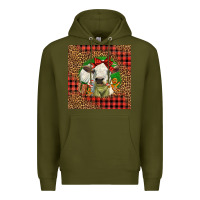 Army Green cute baby calf christmas Premium Hoodie - LillyAllenDesigns