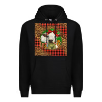 Black cute baby calf christmas Premium Hoodie - LillyAllenDesigns