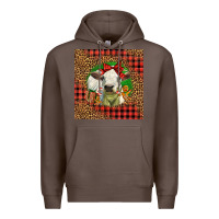 Coffee cute baby calf christmas Premium Hoodie - LillyAllenDesigns