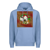 Colony Blue cute baby calf christmas Premium Hoodie - LillyAllenDesigns