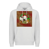 Dove Grey cute baby calf christmas Premium Hoodie - LillyAllenDesigns