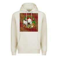 Oatmeal Heather cute baby calf christmas Premium Hoodie - LillyAllenDesigns