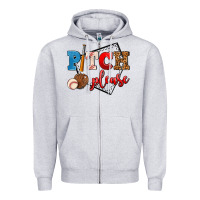 Heather Grey pitch please Zipper Hoodie - AdoDesignShop