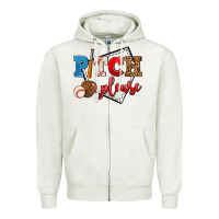 Oatmeal Heather pitch please Zipper Hoodie - AdoDesignShop