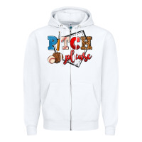 White pitch please Zipper Hoodie - AdoDesignShop