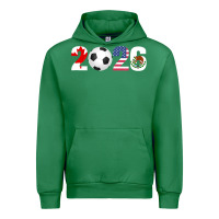 Emerald North America 2026 Football  Canada USA Mexico Soccer Urban Hoodie - maiPhamDesign