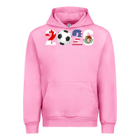 Fuchsia Pink North America 2026 Football  Canada USA Mexico Soccer Urban Hoodie - maiPhamDesign