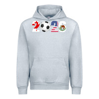 Heather Grey North America 2026 Football  Canada USA Mexico Soccer Urban Hoodie - maiPhamDesign
