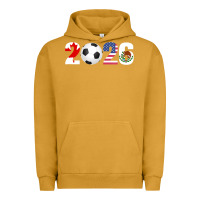 Pigment Peanut Butter North America 2026 Football  Canada USA Mexico Soccer Urban Hoodie - maiPhamDesign