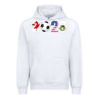 White North America 2026 Football  Canada USA Mexico Soccer Urban Hoodie - maiPhamDesign