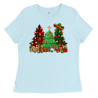 Baby Blue Mexican Christmas trees Mexico Ladies Tee - HowdyJamesFarm