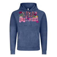 Vintage Denim Xoxo Hugs And Kisses Valentine's Day Vintage Hoodie - FaDigitalArtStudio