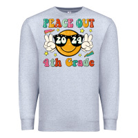 Heather Grey peace out 2024 4th grade Premium Sweatshirt - JahusDesignShop