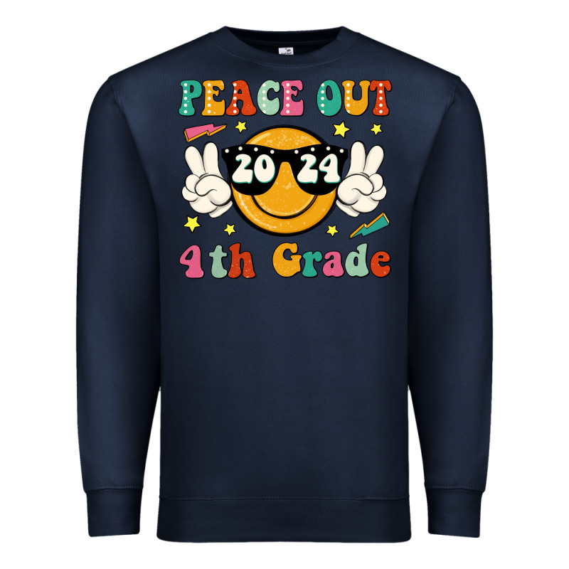 Peace Out 2024 4th Grade Premium Sweatshirt by JahusDesignShop | Teevron