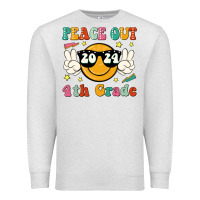 Oatmeal Heather peace out 2024 4th grade Premium Sweatshirt - JahusDesignShop