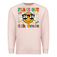 Pale Pink peace out 2024 4th grade Premium Sweatshirt - JahusDesignShop