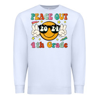 White peace out 2024 4th grade Premium Sweatshirt - JahusDesignShop