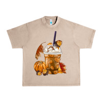 French Oak Pumpkin Spice Coffee Urban Heavy Tee - FaDigitalArtStudio