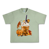 Oil Green Pumpkin Spice Coffee Urban Heavy Tee - FaDigitalArtStudio