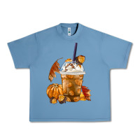 Pebble Blue Pumpkin Spice Coffee Urban Heavy Tee - FaDigitalArtStudio
