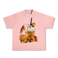 Salmon Pumpkin Spice Coffee Urban Heavy Tee - FaDigitalArtStudio