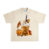 Sandshell Pumpkin Spice Coffee Urban Heavy Tee - FaDigitalArtStudio