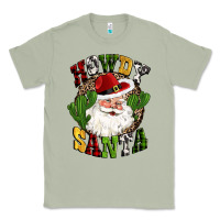 Matcha howdy santa western cactus christmas Classic Tee - CowGirlArtShop