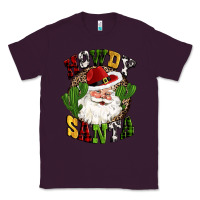 Plum howdy santa western cactus christmas Classic Tee - CowGirlArtShop