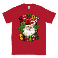 Red howdy santa western cactus christmas Classic Tee - CowGirlArtShop