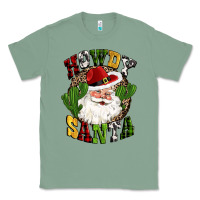 Sage howdy santa western cactus christmas Classic Tee - CowGirlArtShop