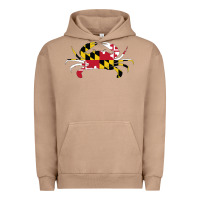 Pigment Burro Maryland Crab State Pride Flag Urban Hoodie - maiPhamDesign