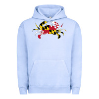 Pigment Grape Ice Maryland Crab State Pride Flag Urban Hoodie - maiPhamDesign