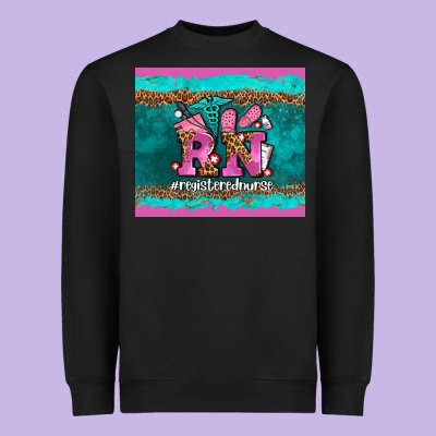 Rn Registered  Nurse Heavyweight Sweatshirt Designed By Adodesignshop