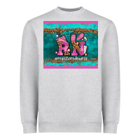 Heather Grey rn registered  nurse Heavyweight Sweatshirt - AdoDesignShop