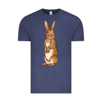 Vintage Denim Bunny Easter Vintage Tee - OliviaCreatesArt